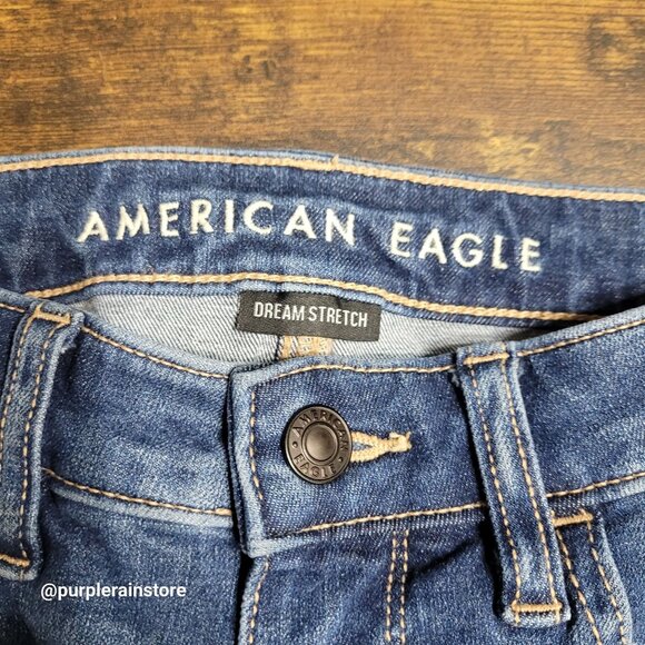 American Eagle Dream Jeans 8 XS Jegging Super Hi Rise Tummy Control Medium Wash - Picture 4 of 14